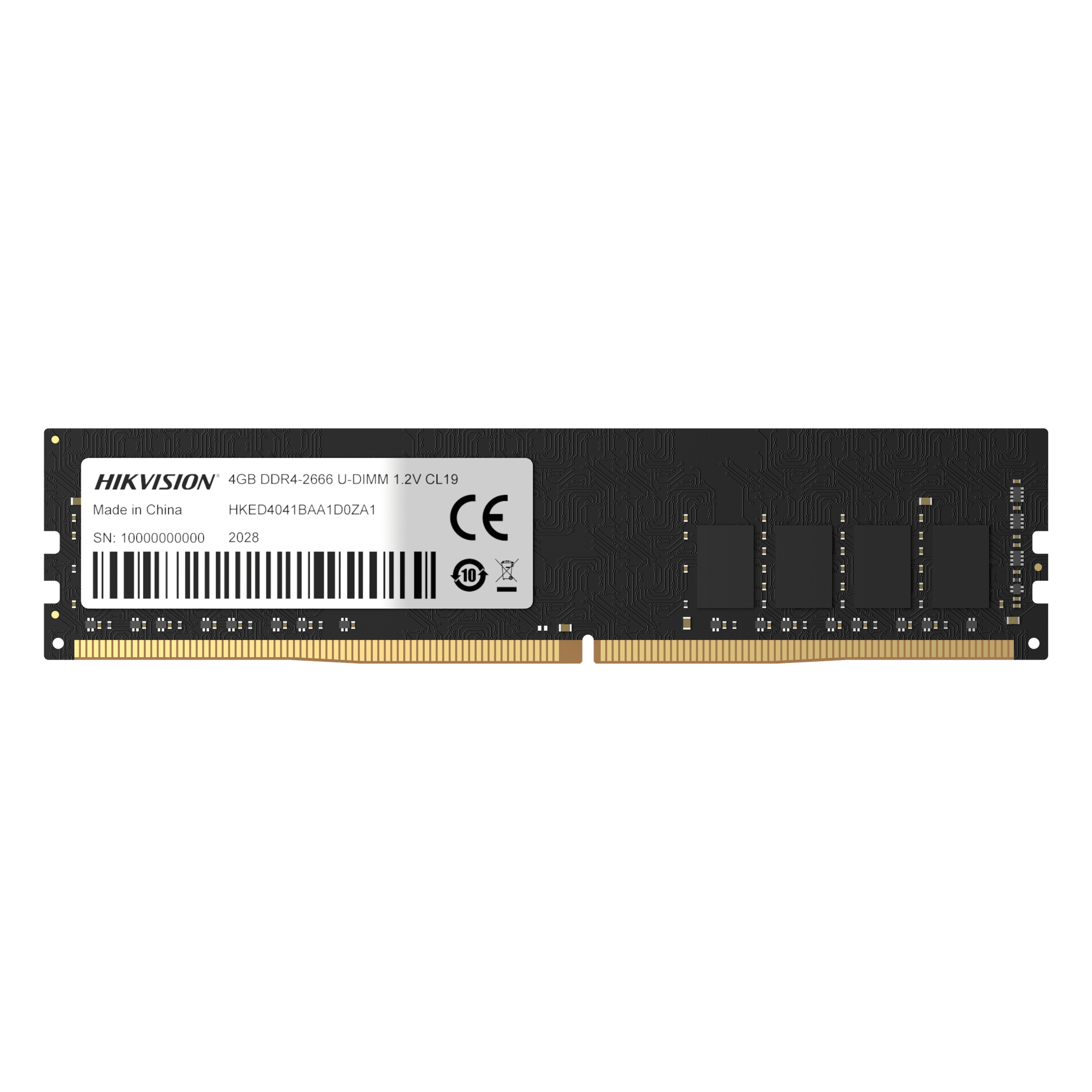 Módulo de Memoria RAM DDR4 / 8 GB / 3200 MHz / CL19 / UDIMM 288 Pines / 1.2 V / 0°C a 85°C