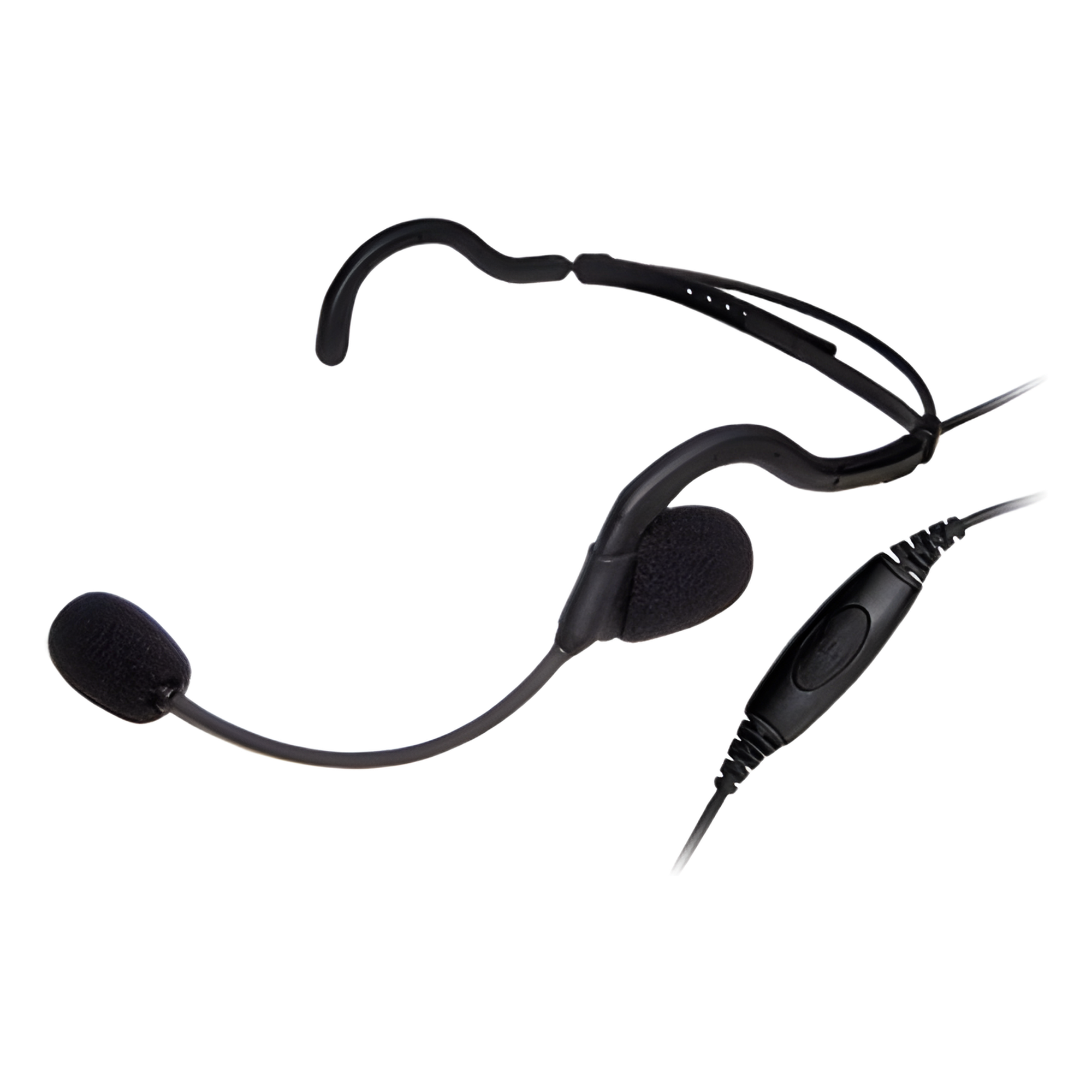 Diadema de Comunicación / Boom Flexible / Cable PU Reforzado con Kevlar / PTT en Línea / Conector H02 — TXPRO · SKU TX-760-H02