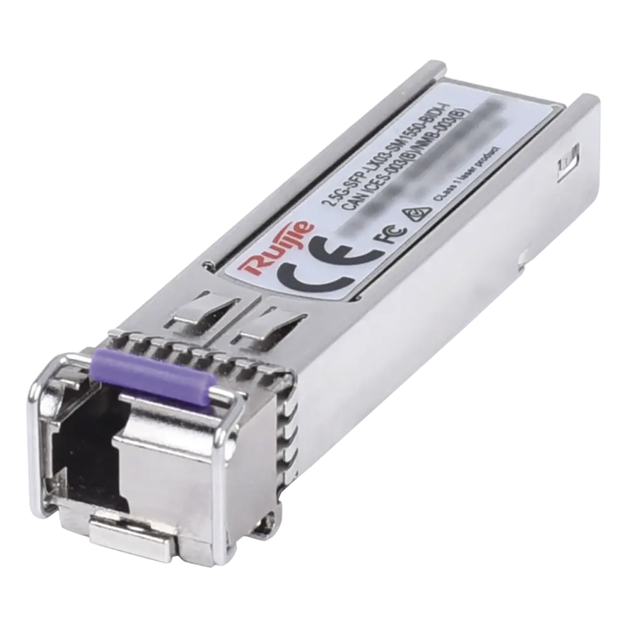 Transceptor SFP BiDi / 2.5Gb / LC Monomodo / Tx 1550nm Rx 1310nm / 3km 9.84ft — RUIJIE · SKU 2.5G-SFP-LX03-SM1550-BIDI-I