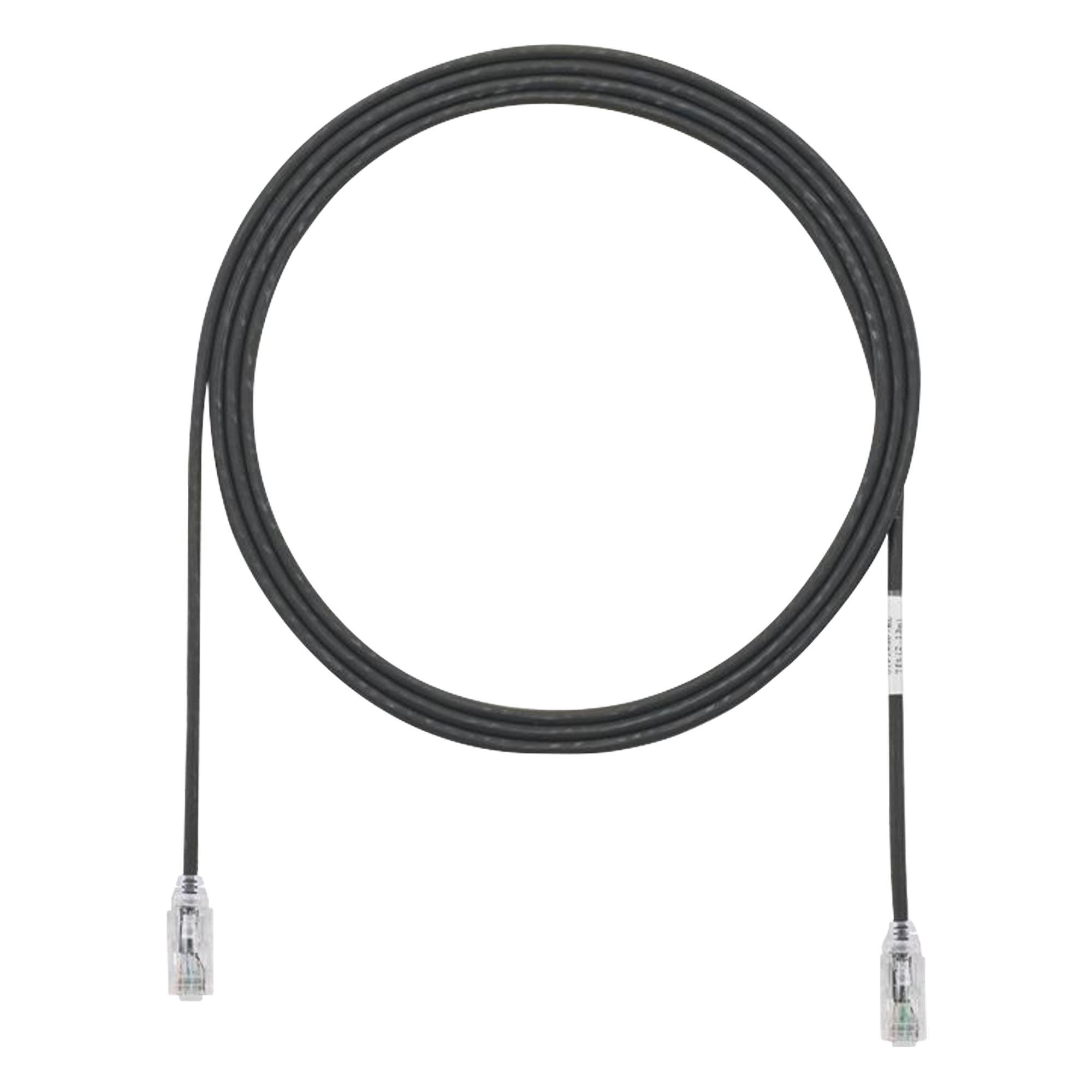 Cable de Parcheo UTP Cat6 / 28AWG Diámetro Reducido / 2.13 m (7 Pies) / Negro / CM-LSZH / PoE++ — PANDUIT · SKU UTP28SP7BL
