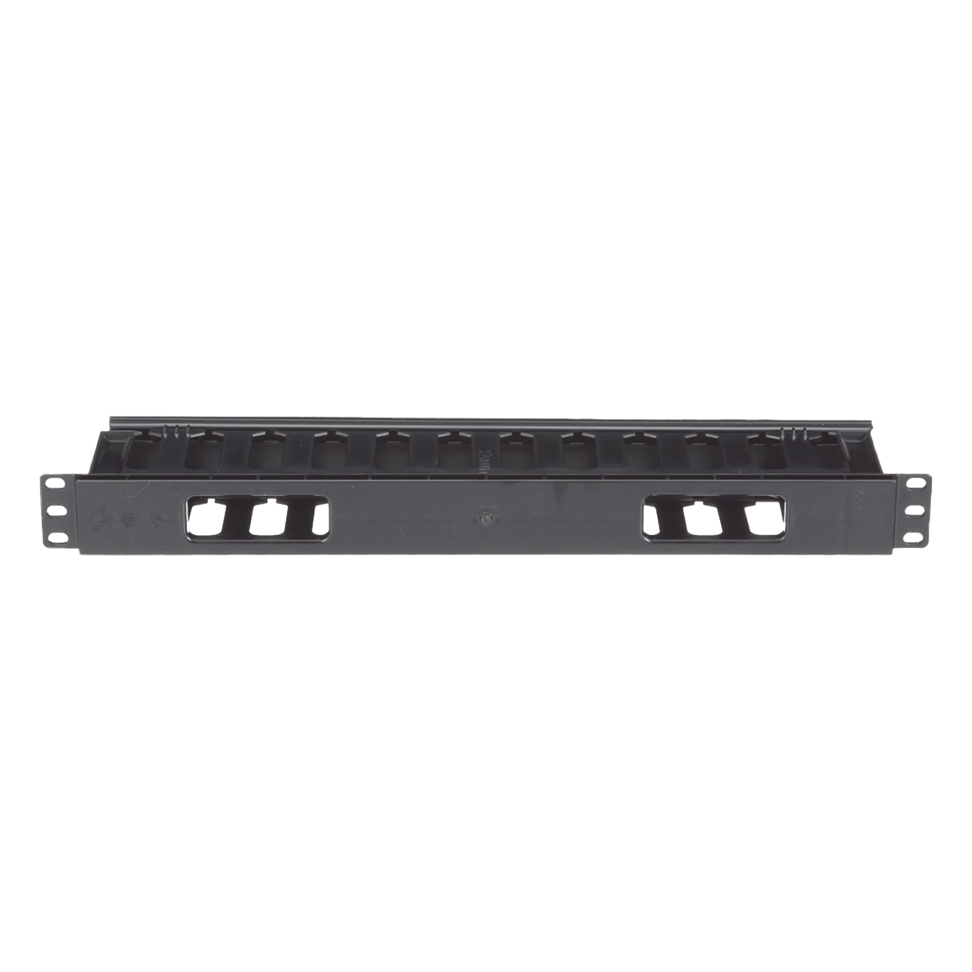 Organizador de Cables Horizontal / 1UR / 19 pulgadas (483 mm) / Solo Frontal / Gestión Coaxial, Fibra y Categoría 5e/6
