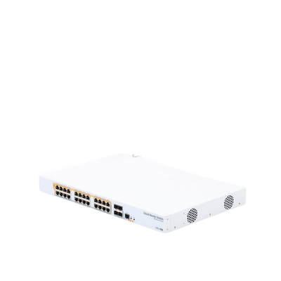 CRS328-24P-4S+RM - 24 port Gigabit Ethernet router/switch with four 10Gbps SFP+ 
