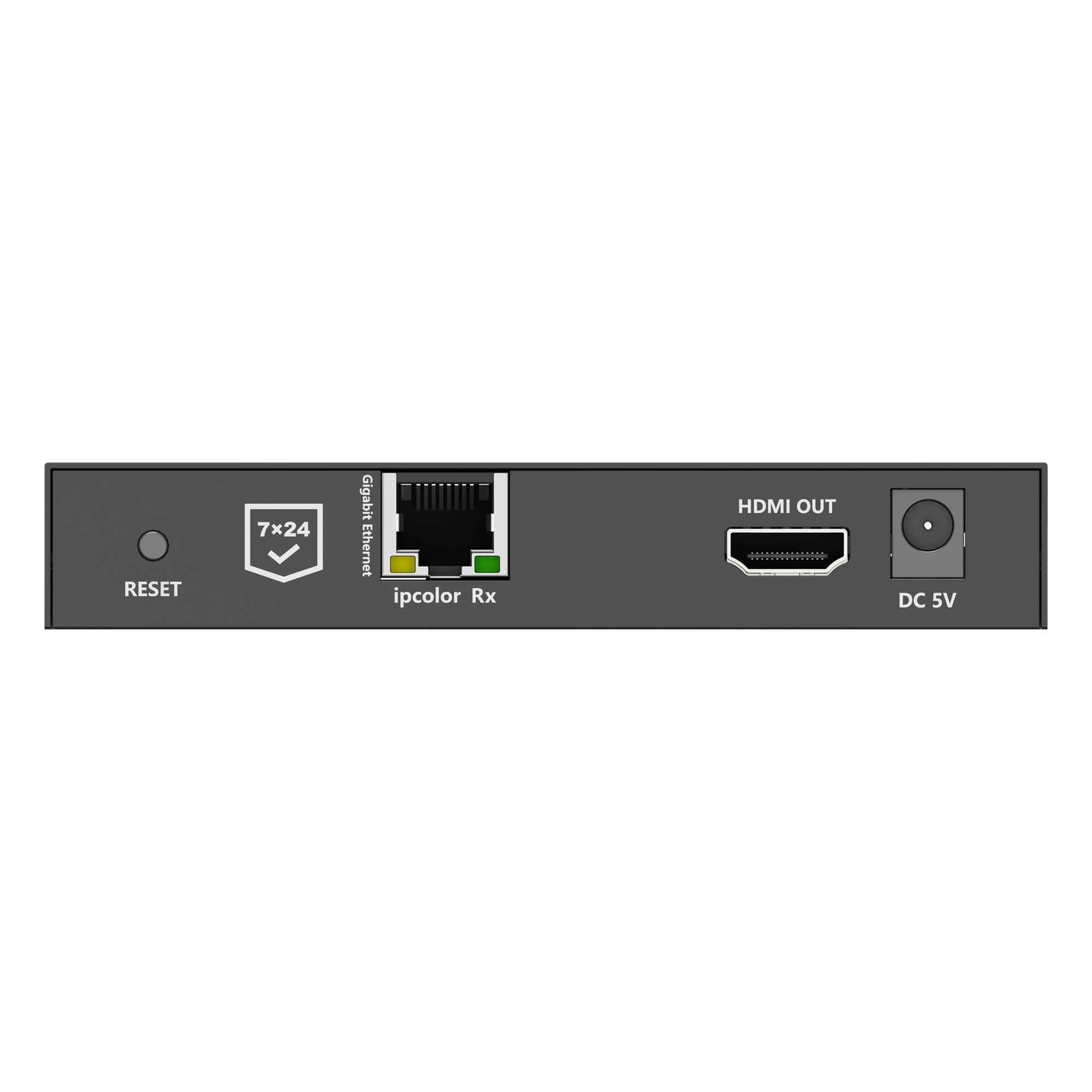 Receptor HDMI IP / 4K@60Hz / Cero Latencia / Extensión 100 m (328.1 ft) / Cat 6/6a/7 / Audio 7.1 / IR Bidireccional / ARC / HDMI Loop Out