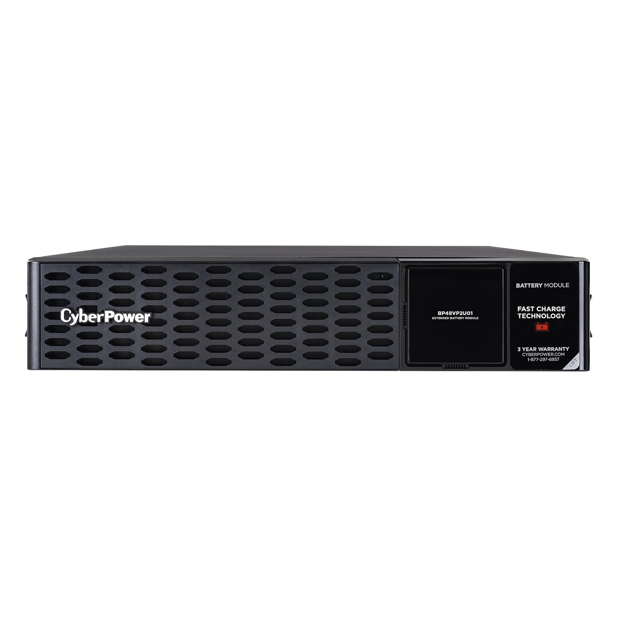Módulo de Baterías Externas / 48V / 60A / 8 Baterías 12V 7Ah / Intercambiables en Caliente / Carga Directa — CYBERPOWER · SKU BP48VP2U01