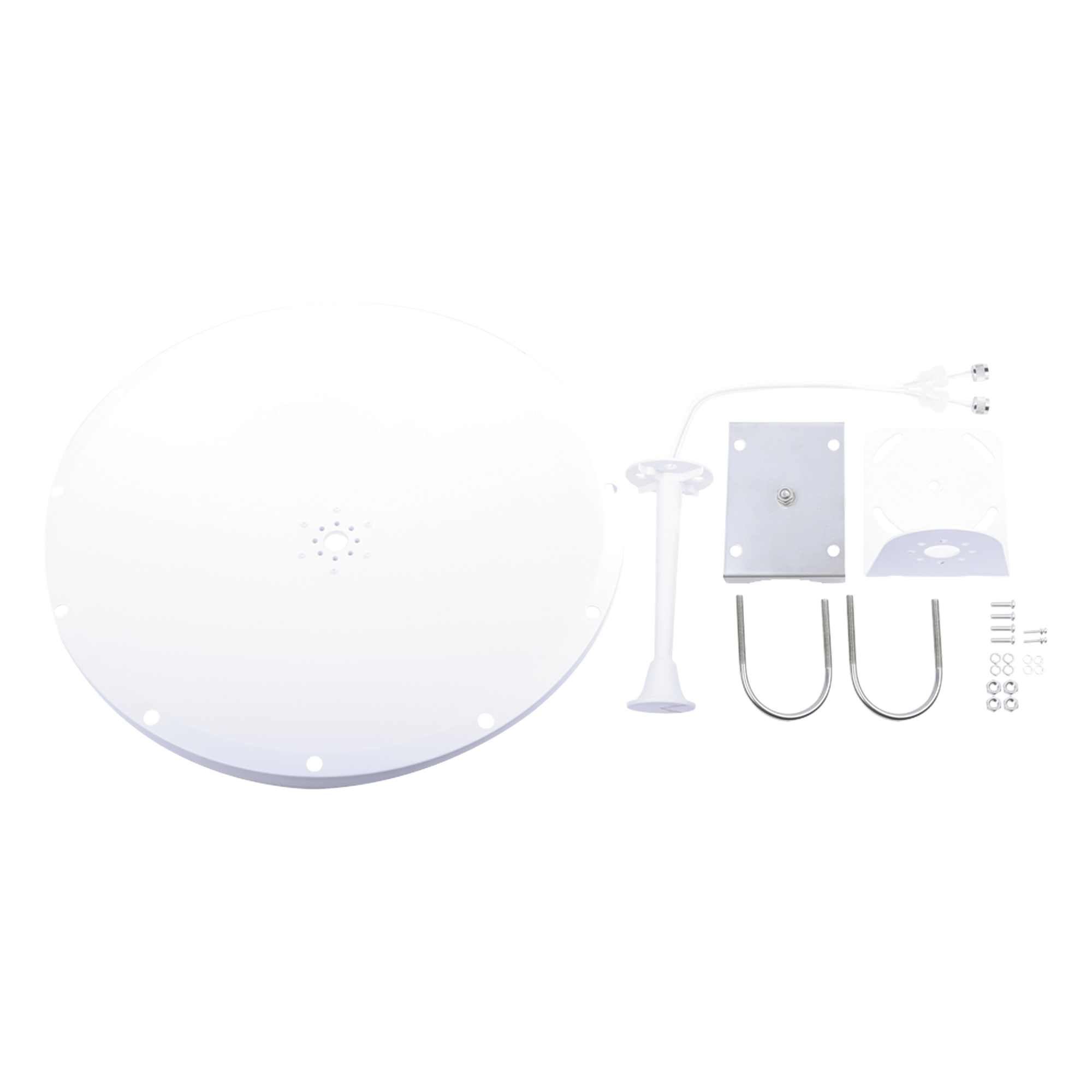 Kit de Antena y Radomo / 28 dBi / 4.8-6.5 GHz / SMA Macho Inverso / Alcance 15 km (9.3 mi)