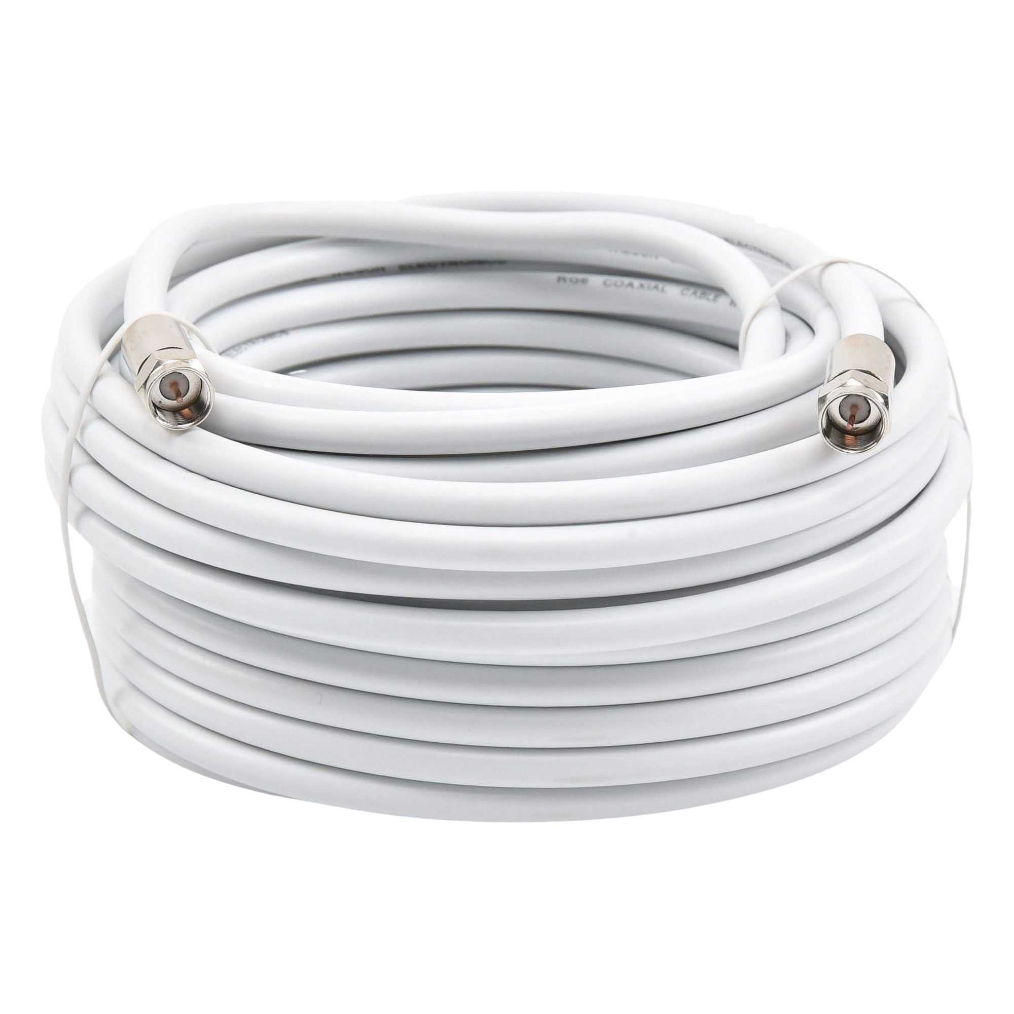 Jumper Coaxial / RG-6 / 15.24 m (50 pies) / 75 Ohm / Conectores F Macho / Uso Interior y Exterior