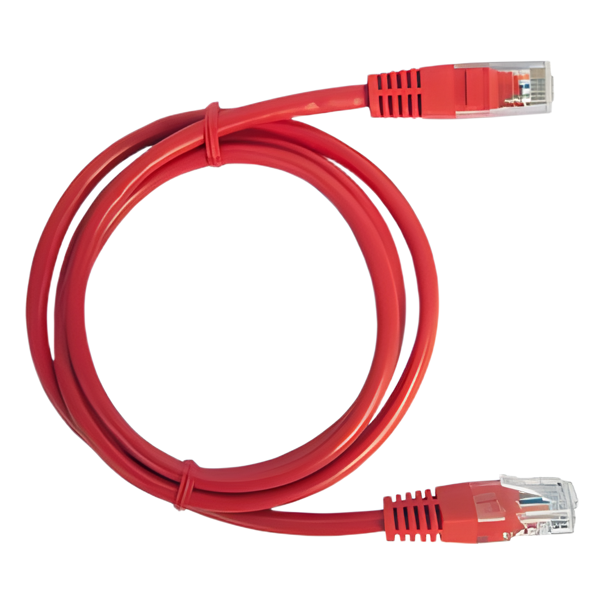 Cable de Parcheo UTP Cat5e / 0.5 m (1.64 ft) / 110 Mbps / RJ45 Dorado / Rojo — LINKEDPRO BY EPCOM · SKU LP-UT3-050-RD