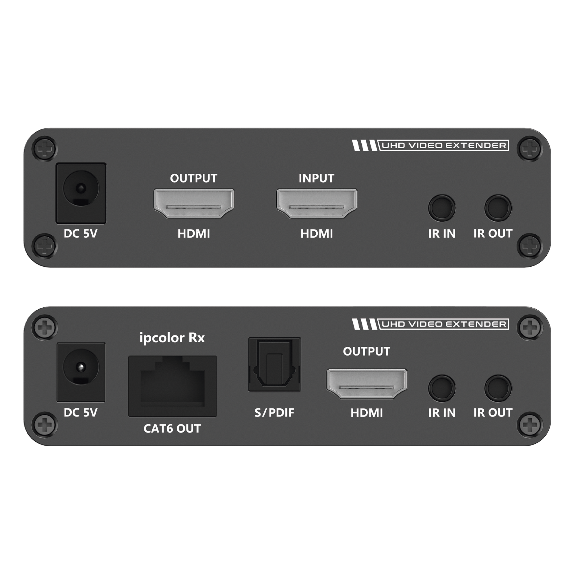 Extensor HDMI / 4K @ 60 Hz / Sin Compresión / Cero Latencia / Alcance 700 m (2296.6 ft) / Cascada 10 Receptores / IR Bidireccional / ARC / S/PDIF — EPCOM TITANIUM · SKU TT-676