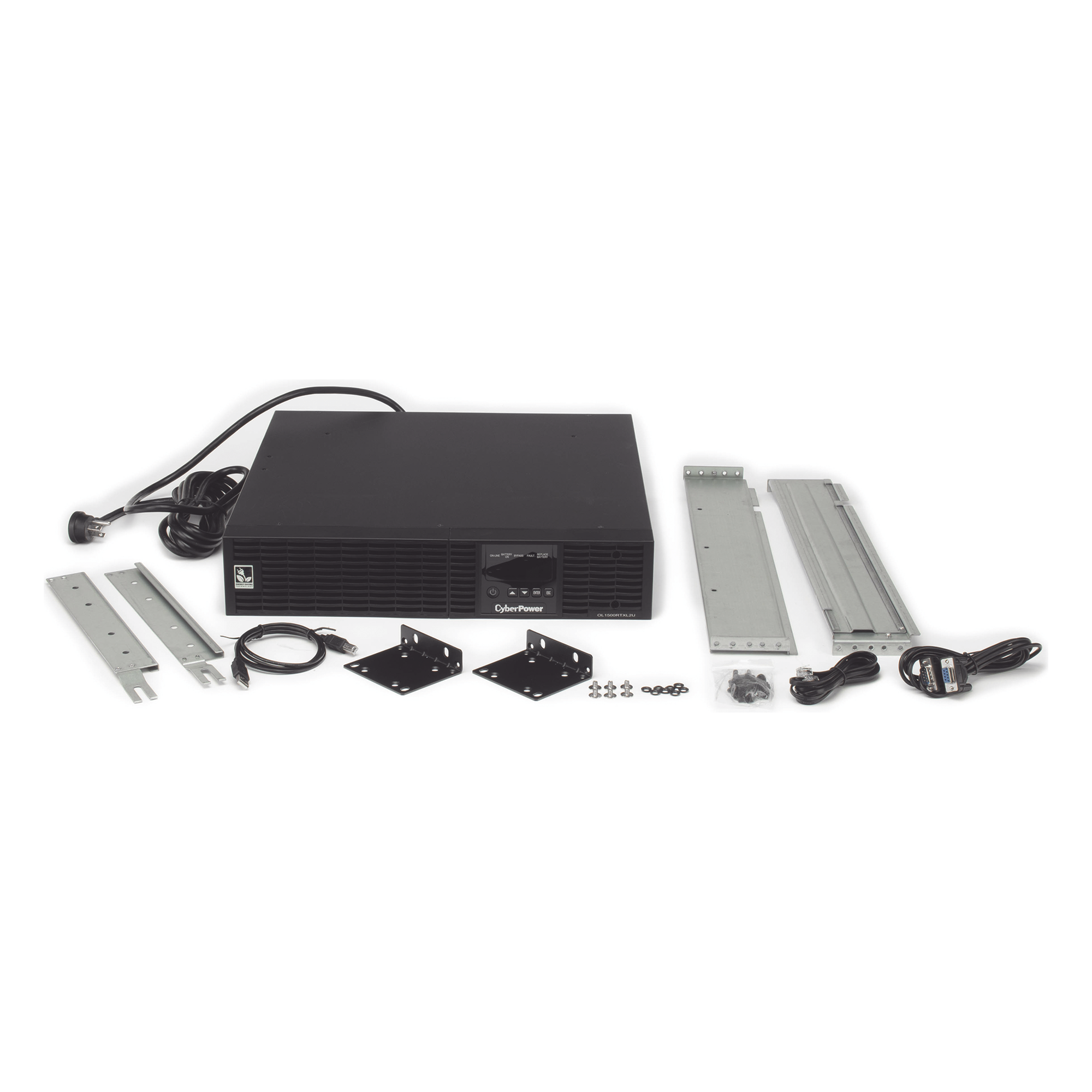 UPS de 1500 VA/1350 W, Online Doble Conversión, Entrada 120 Vca NEMA 5-15P, Onda Senoidal Pura, Rack o Torre de 2 UR, Con  8 Tomas NEMA 5-15R