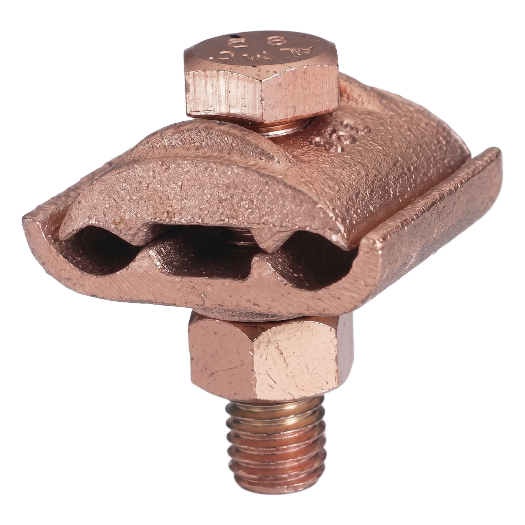 Conector Cable a Superficie Plana o Barra / Calibre 2/0 AWG a 250 KCMIL / Aleación de Cobre / Enterramiento Directo — TOTAL GROUND · SKU TG-CC28