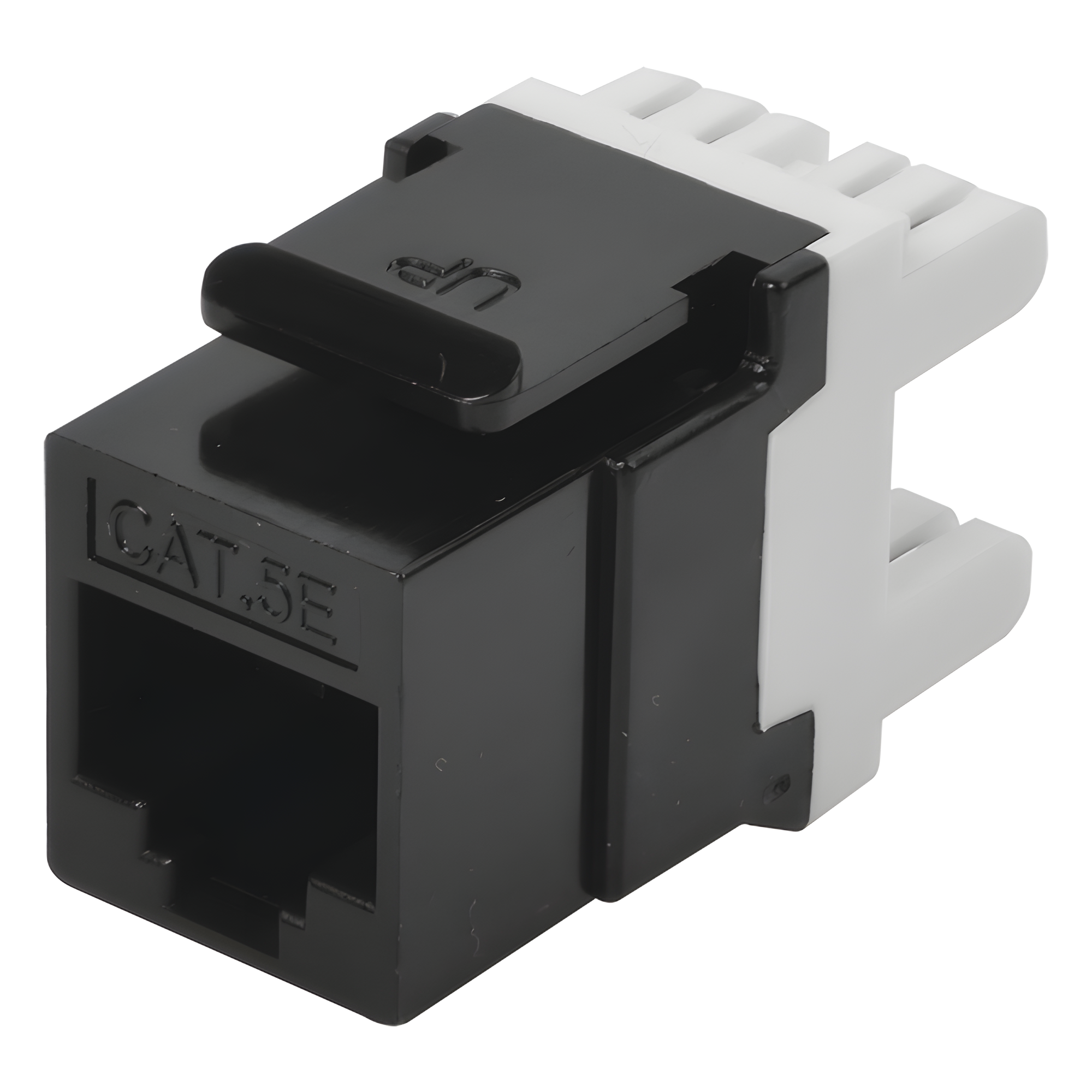 Módulo Jack Keystone / Cat5e / RJ45 / Terminación 180° / Sin Blindaje / 1 Puerto / Negro — LINKEDPRO BY EPCOM · SKU LP-KJ-549-BK
