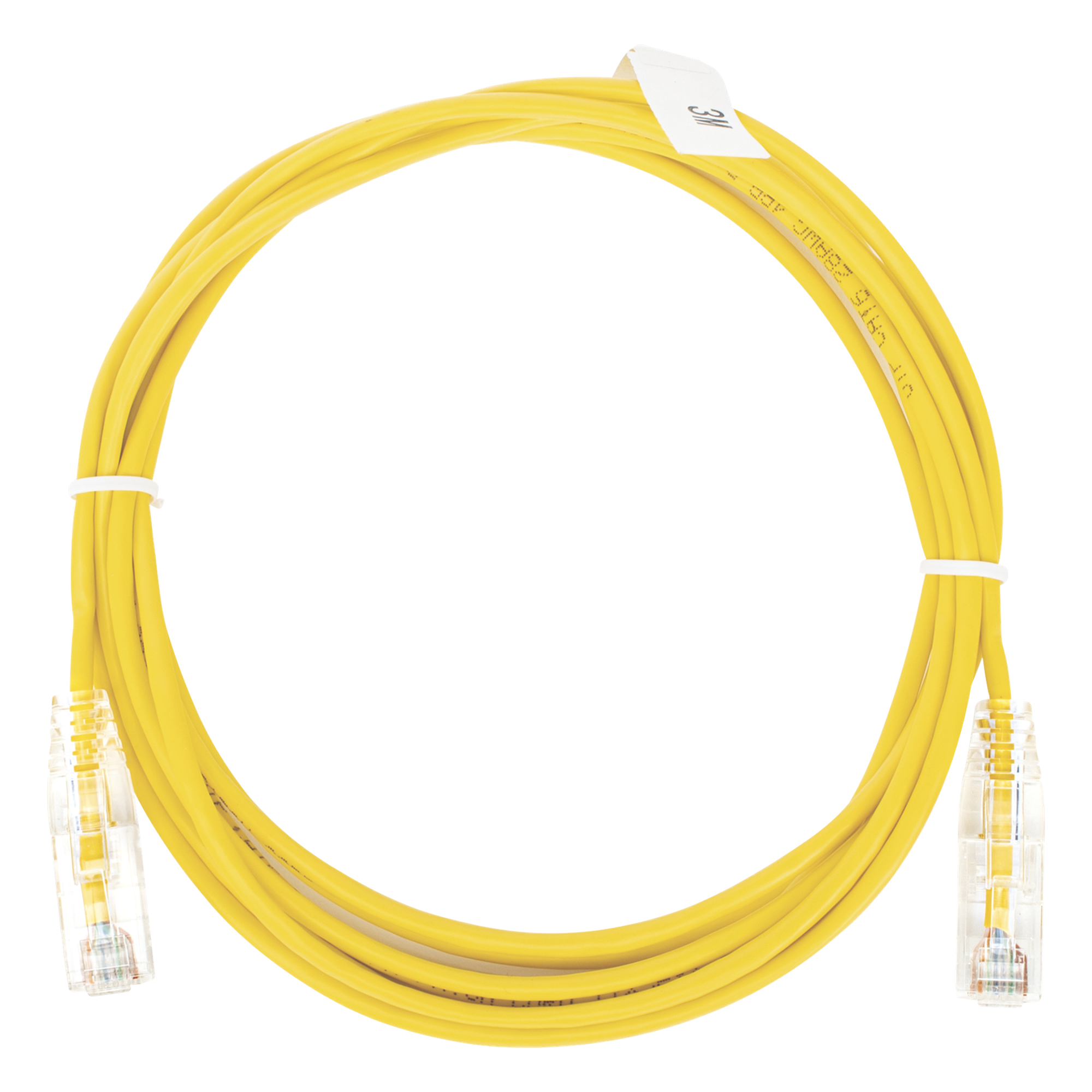 Cable de Parcheo Slim UTP Cat6 / 3 m (9.84 ft) / 28 AWG / Amarillo / 1 Gbps+ — LINKEDPRO BY EPCOM · SKU LP-UT6-300-YE-28