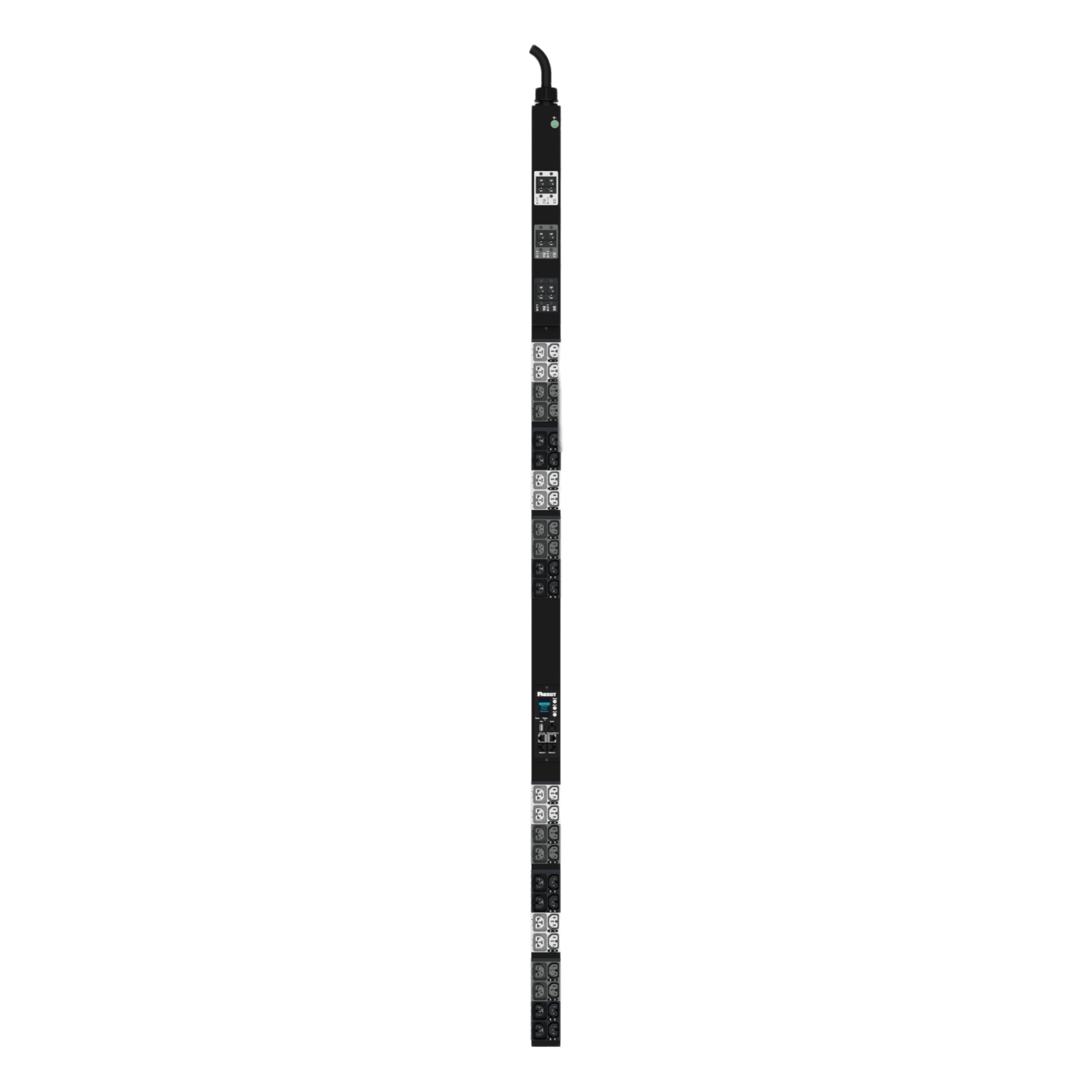 PDU Monitoreable y Switchable / 48 Salidas C13/C15/C19/C21 / Entrada IEC 60309 3P+N+E 6h 30A/32A / 240 Vca / Instalación Vertical