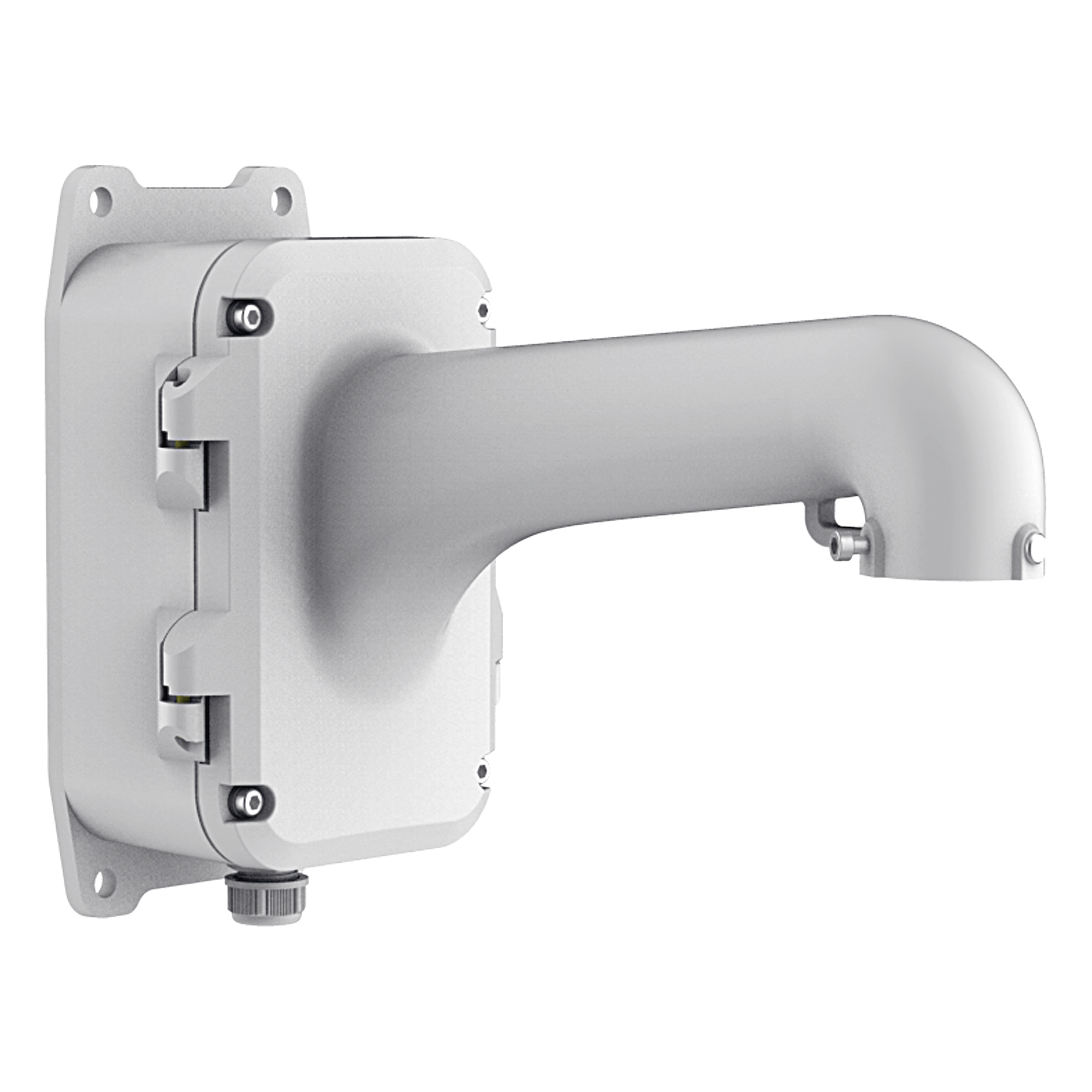 Soporte de Pared para Domo PTZ / Aleación de Aluminio / IP66 / 2.15 kg / 395.5 x 281.2 x 170.7 mm — HIKVISION · SKU DS-1604ZJ-BOX
