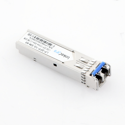 Transceptor Óptico SFP (Mini-Gbic) / Monomodo 1310 nm / 1.25 Gbps / 1000BASE-EX / Conectores LC/UPC Dúplex / DDM / Hasta 60 km 