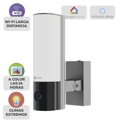 Cámara IP 4 Megapíxel / Wi-Fi / Lampara Integrada / Audio de dos vías / Imágen Nocturna a Color / Detección Humana / Audios Personalizables  / Uso Exterior con Protección