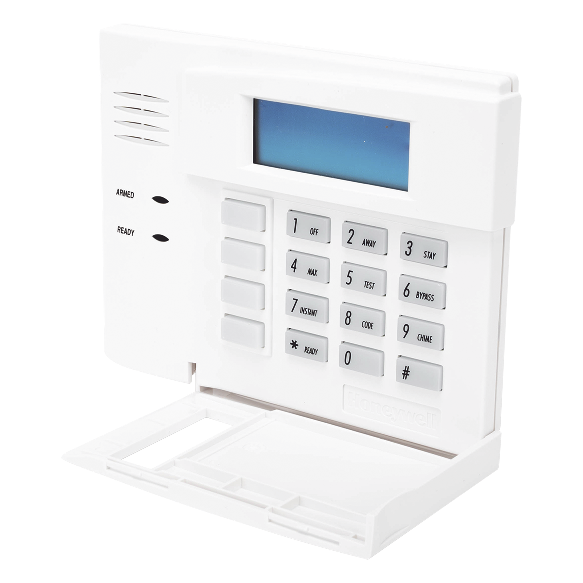 Teclado de Control para Alarma / Pantalla LCD de Palabras Fijas en Inglés / Teclas Retroiluminadas / 4 Botones de Función Programables / Compatible con Paneles VISTA — HONEYWELL HOME RESIDEO · SKU 6150