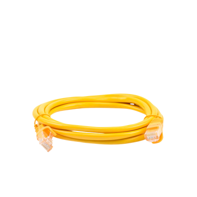 Cable de Parcheo UTP Cat5e - 2.0 Metros (6.56 Pies) - Amarillo